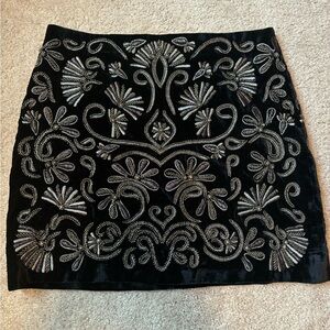 Alice and olivia beaded mini skirt NWOT